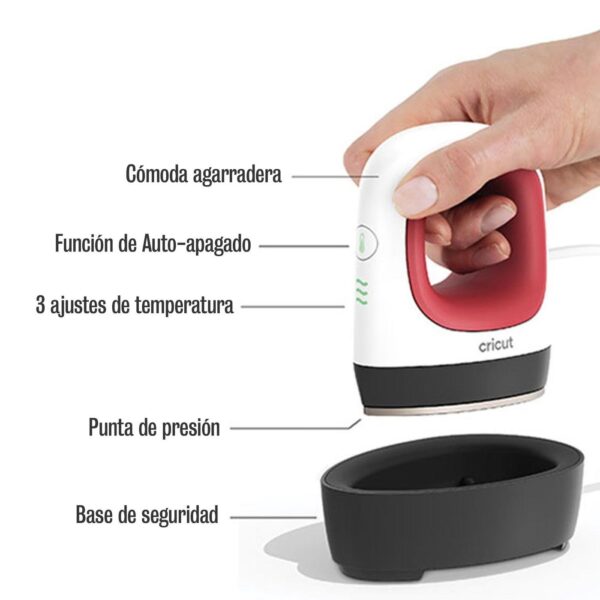 Plancha de Calor Easypress Mini Color Frambuesa Cricut - Image 2